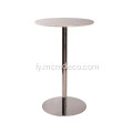 Koarte styl bar tafel mei RVS basis